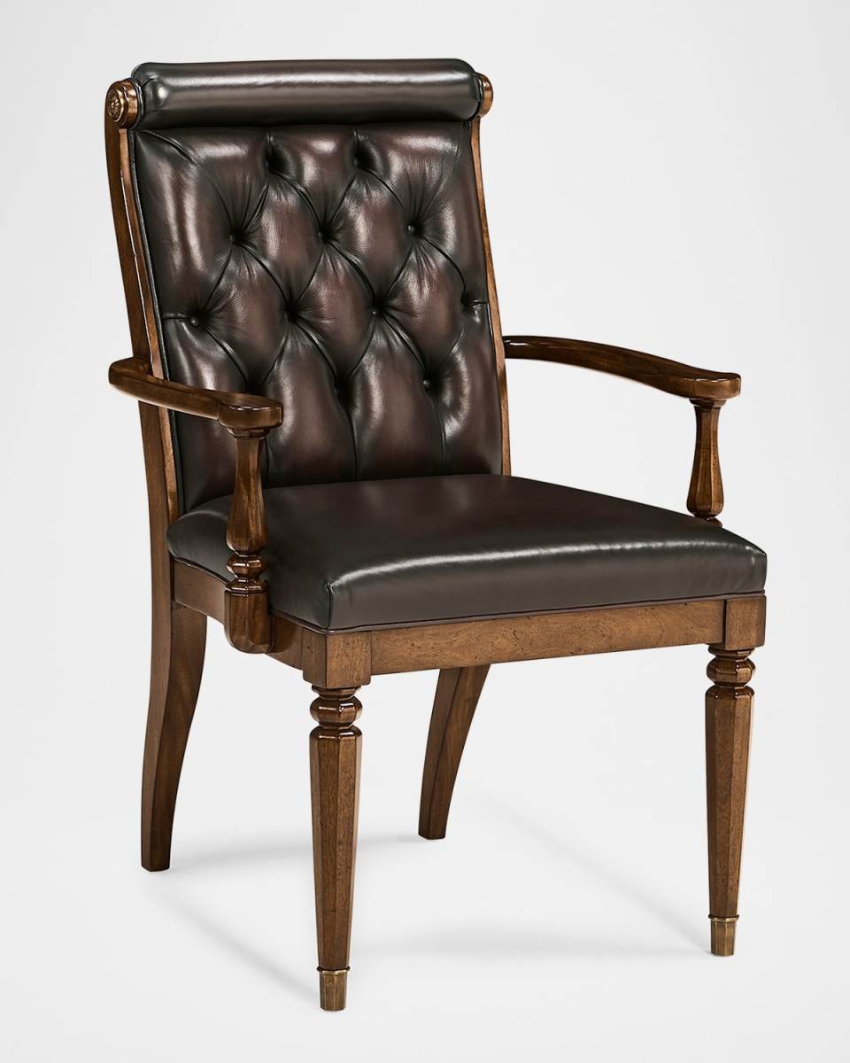 Viceroy Leather Arm Chairs, Set of 2